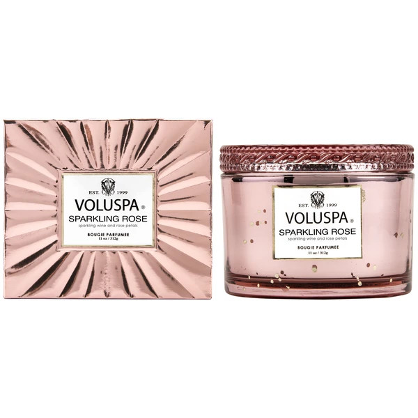 Sparkling Rose - Corta Glass Candle Lid Boxed – Image 2