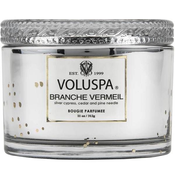 Branche Vermeil - Corta Glass Candle Lid Boxed