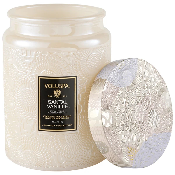 Santal Vanille - Large Glass Jar Candle – Image 2