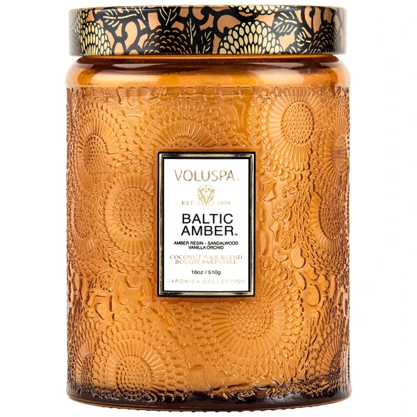 Baltic Amber - Large Glass Jar Candle