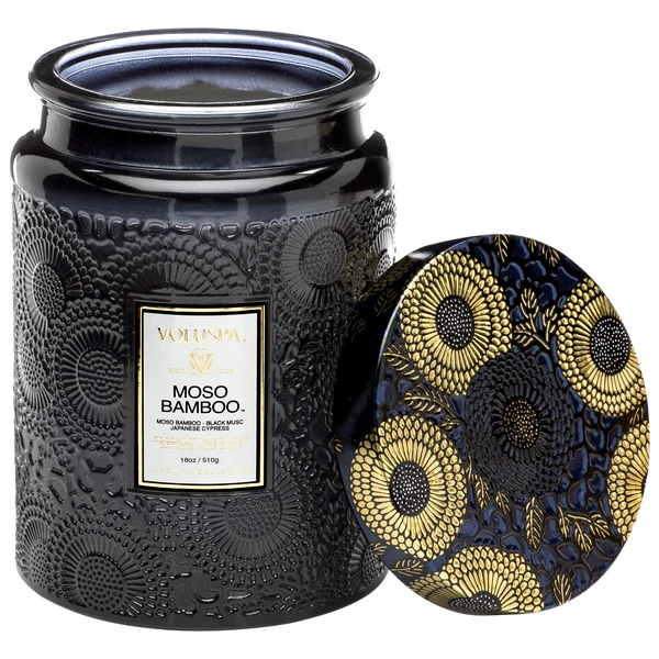 Moso Bamboo - Large Glass Jar Candle – Image 2