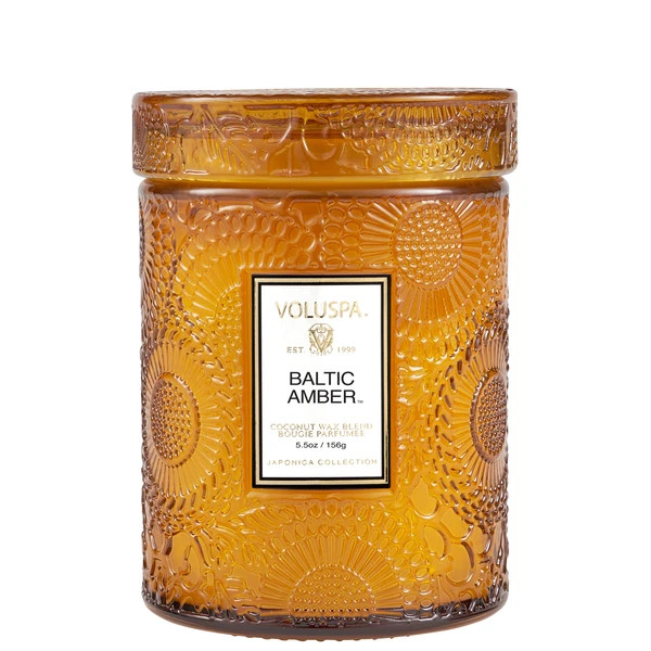 Baltic Amber - Mini Large Glass Jar Candle