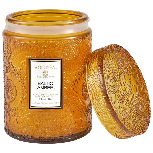 Baltic Amber - Mini Large Glass Jar Candle – Image 2