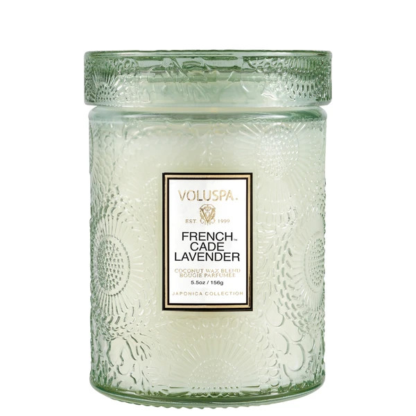 French Cade & Lavender - Mini Large Glass Jar Candle