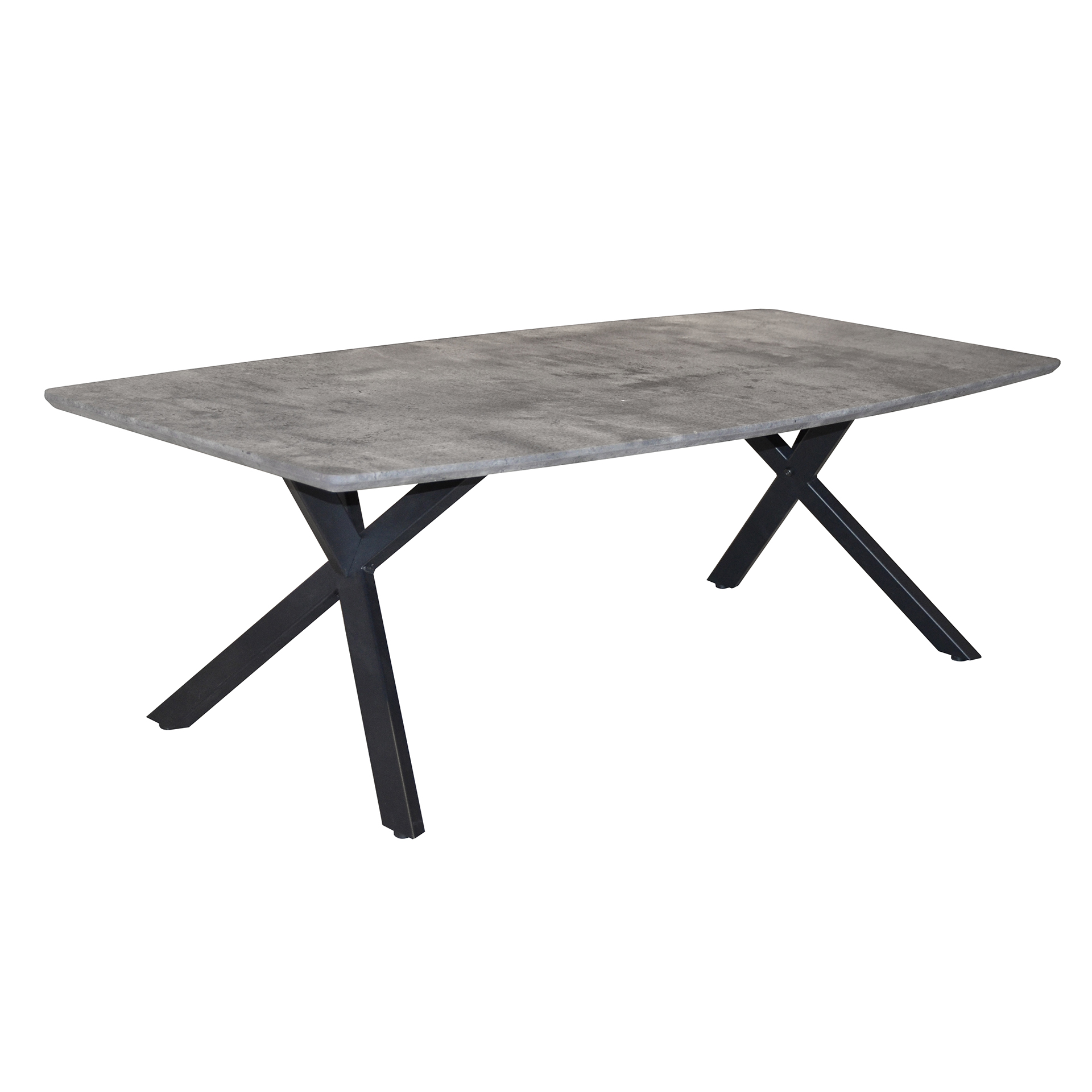 Table De Salon 120 Cm Pieds Noirs / Beton