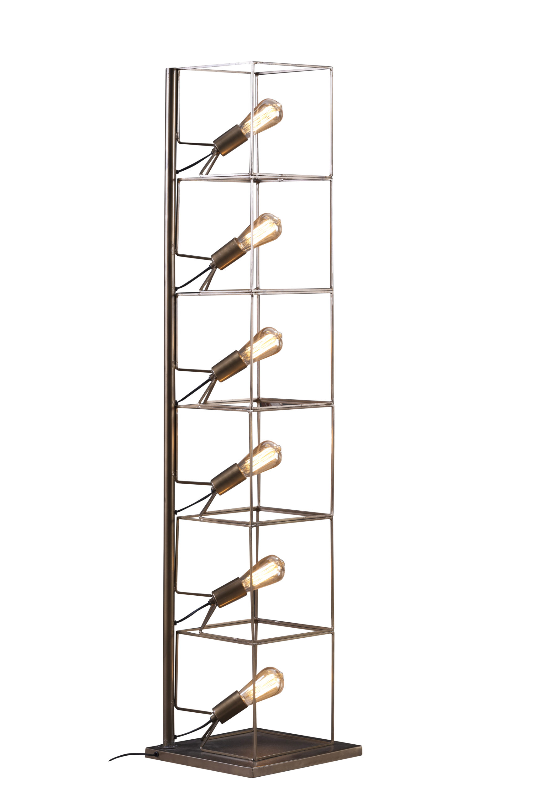 Lampadaire Tube 6 Ampoules / Bronze Antique