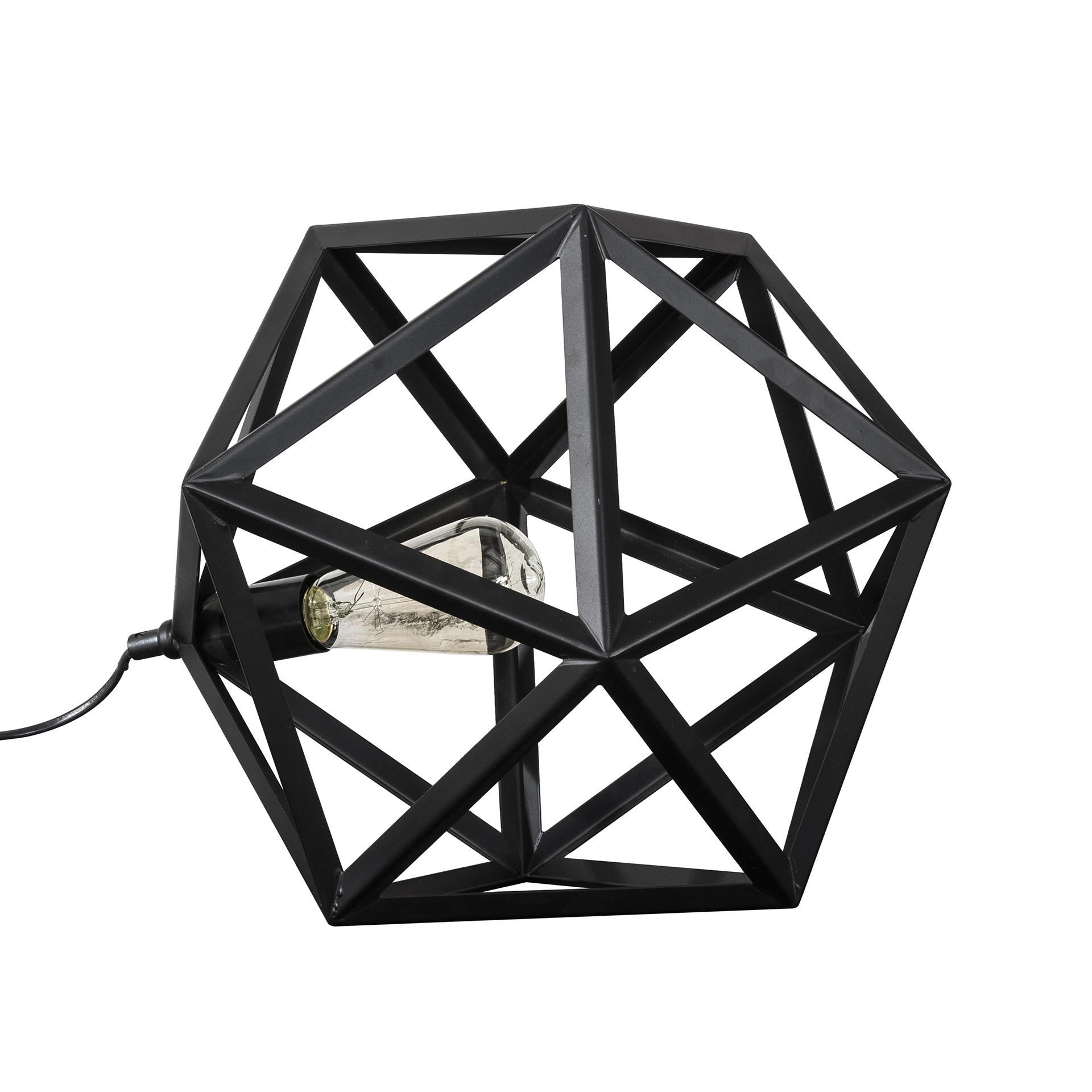 Lampe De Table 1L Triangle / Noir